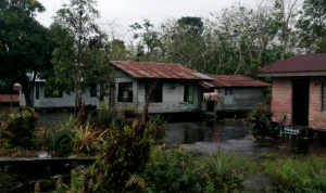 Akibat Curah Hujan, Puluhan Rumah di Kecamatan Bukit Batu Bengkalis Terendam Banjir