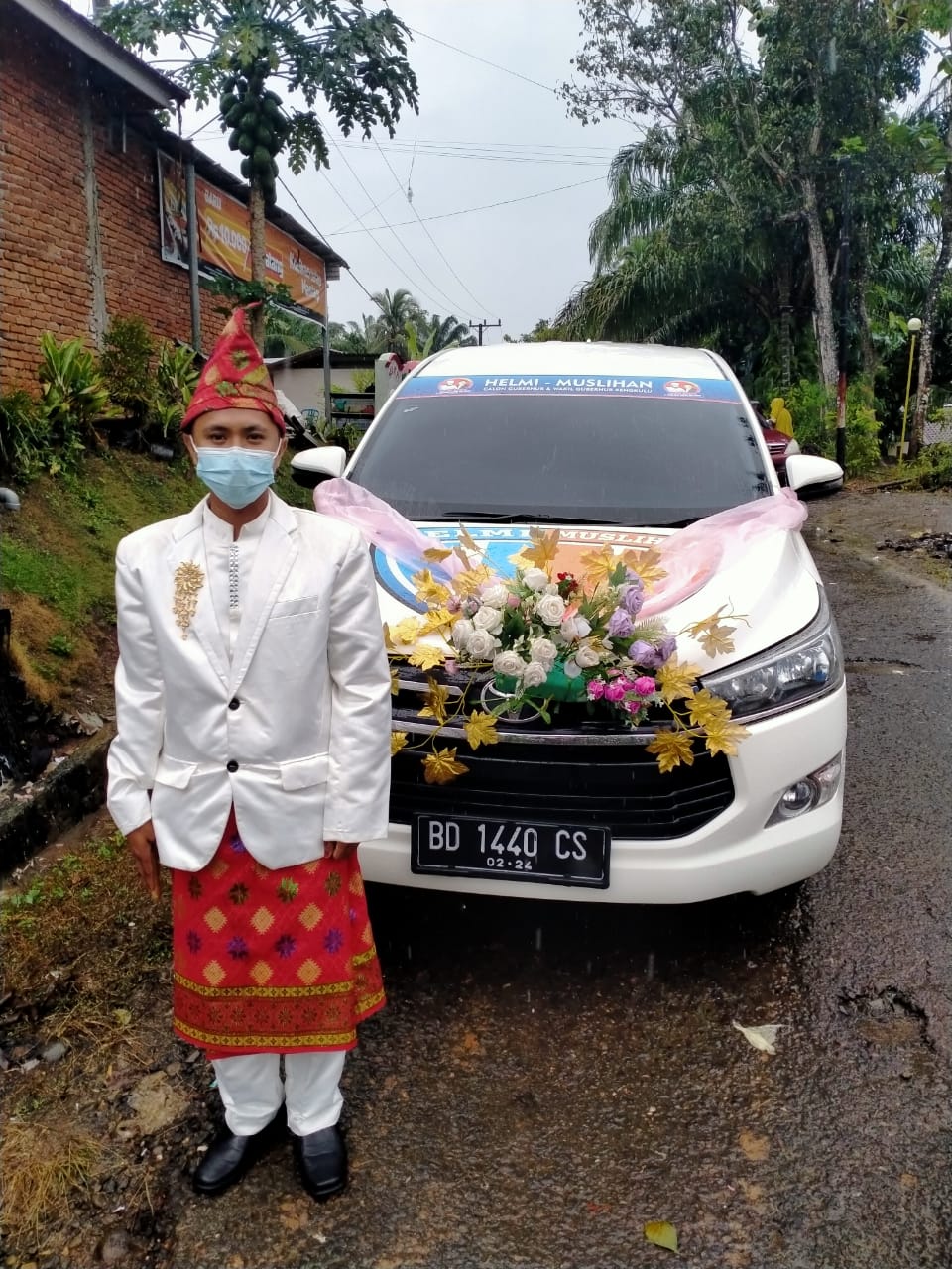 Bukan Mobnas Helmi Hasan Saja, Mobil Relawan HM Juga Dipakai Nikah