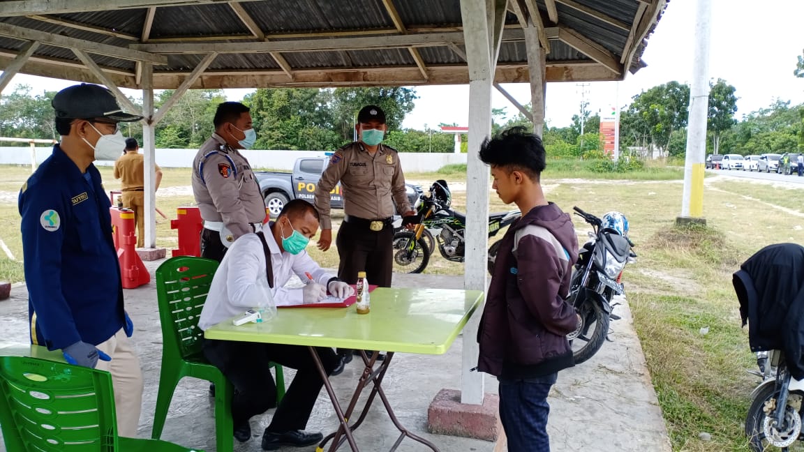 Jadikan Prokes sebagai Gaya Hidup, Tim Yustisi Koto Gasib Gencarkan Operasi Prokes