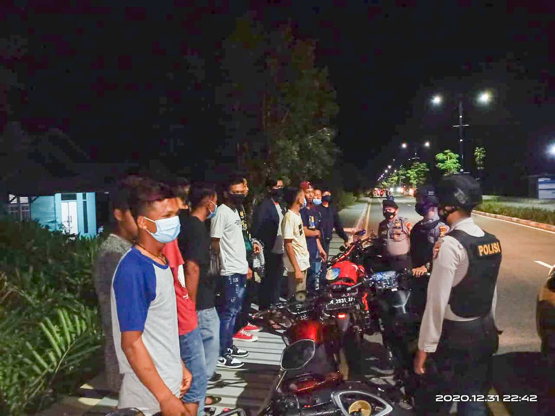 55 Personel Polisi Amankan Malam Pergantian Tahun di Selatpanjang