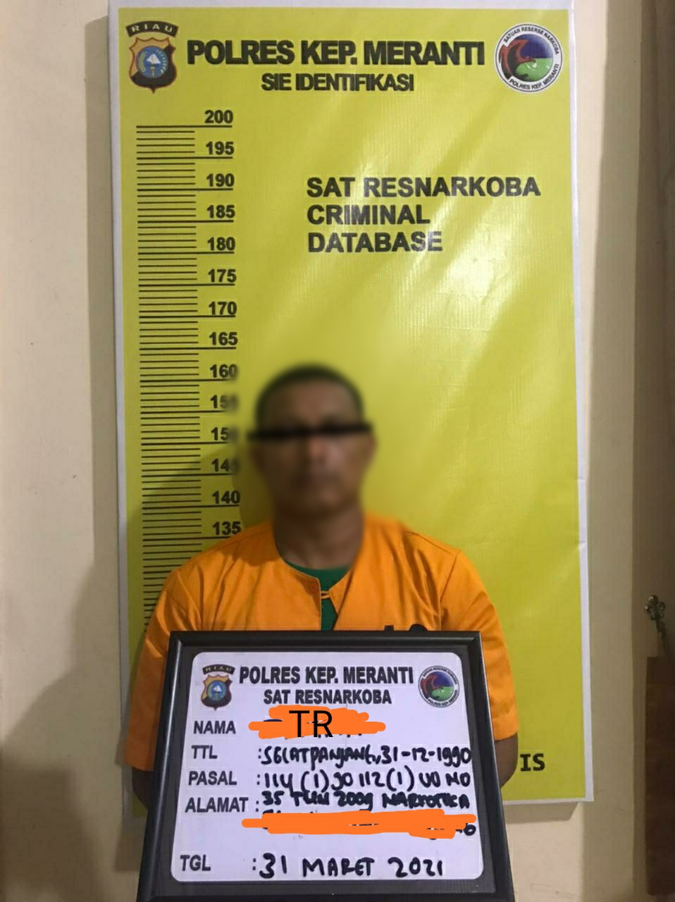 Satres Narkoba Polres Meranti, Tangkap Terduga Pengedar Sabu di Selat Panjang